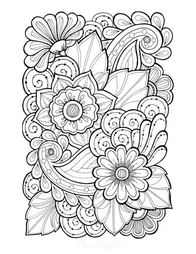 112 Beautiful Flower Coloring Pages Free Printables For Kids And Adults