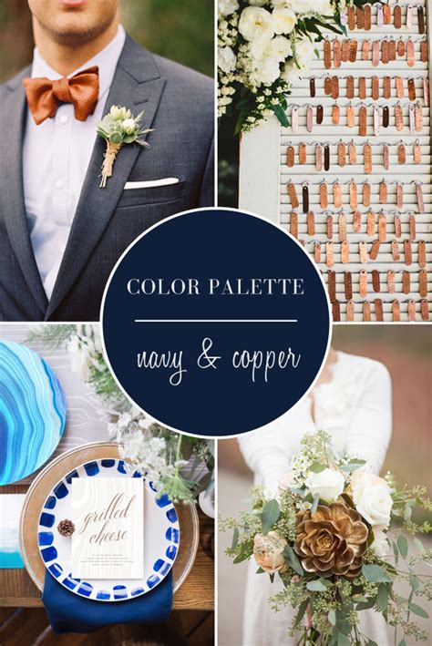 Wedding Color Palette | Navy and Copper | Lake Tahoe Color Palette