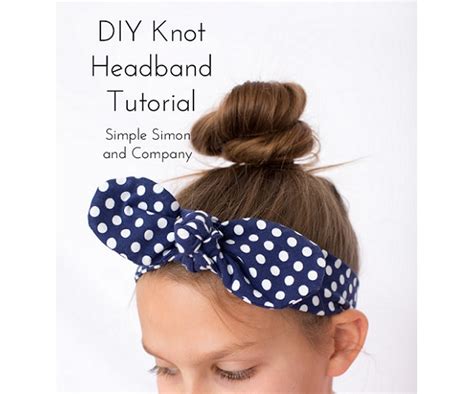 Tutorial Knotted Headband From Knit Fabric Sewing