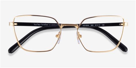 Vogue Eyewear Vo4244 Rectangle Gold Frame Glasses For Women Eyebuydirect