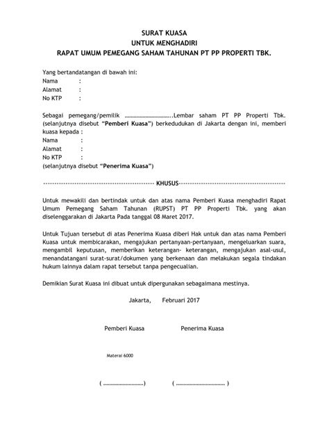 Surat Kuasa Umum Pdf - radarmopla