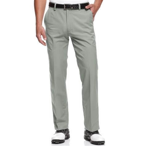 Greg Norman Mens Solid Slim Fit Golf Casual Trouser Pants Beige 40w X