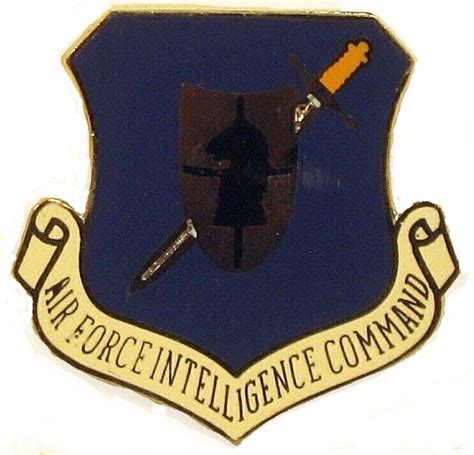 Usaf Air Force Intelligence Command Beret Badge Insignia Crest Full