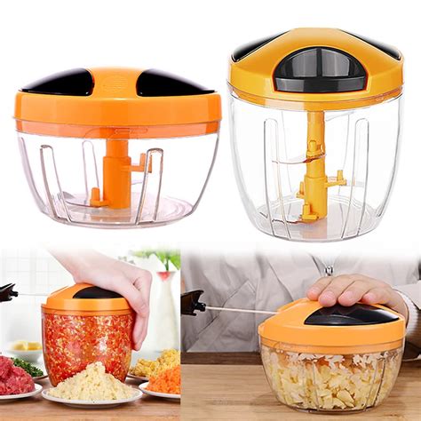 Manual Fruit Vegetable Chopper Hand Pull Food Cutter Onion Nuts Grinder