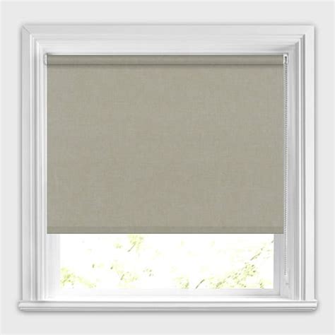 Light Greyish Taupe Blackout Roller Blinds Thermal Made To Measure