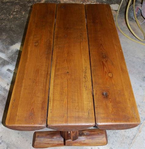 Coffee table designed by adolfo abejon manufactured in barcelona. Primitive Coffee Table / Side Table from Reclaimed Antique ...