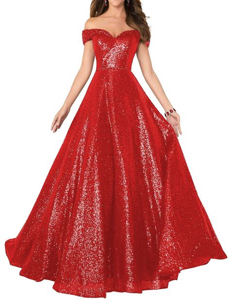 Red Sequin Dresses The Dress Shop