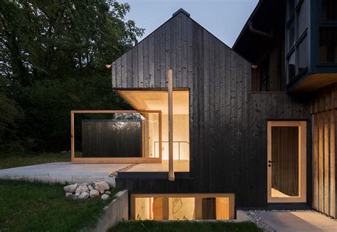 Buero Wagner Uses Charred Timber To Clad The Black House In Germany