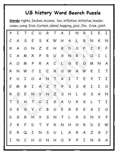 World History Word Search With Many Words Liochatter