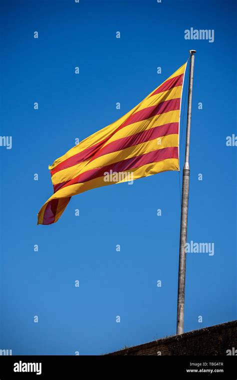 Flag Of The Catalan Independence Movement Hi Res Stock Photography And