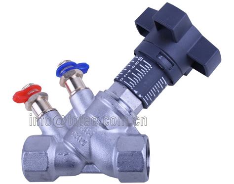 Threaded Double Regulating Valve Guangzhou Tofee Electro Mechanical