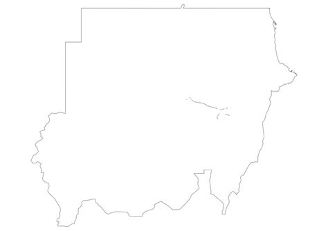 Sudan Blank Map