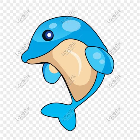 Cartoon Dolphin Png Material Png Transparent And Clipart Image For Free