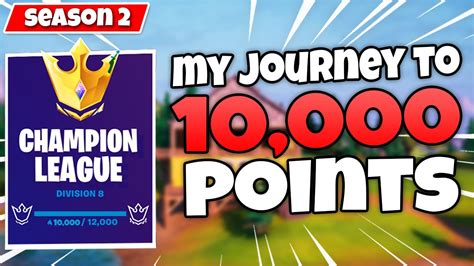 My Journey To 10000 Arena Points Fortnite Season 2 Youtube