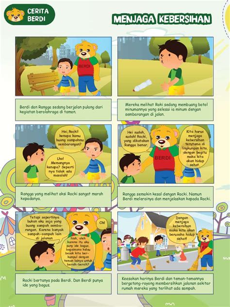 Untuk contoh dari poster kebersihan, anda bisa. Cerpen Kebersihan Lingkungan - Pigura