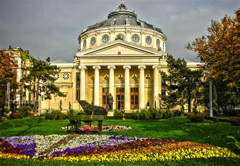 Cărțile mele sunt în limba română, ale ei sunt în engleză. Romanian Athenaeum - Opera House in Bucharest - Thousand ...