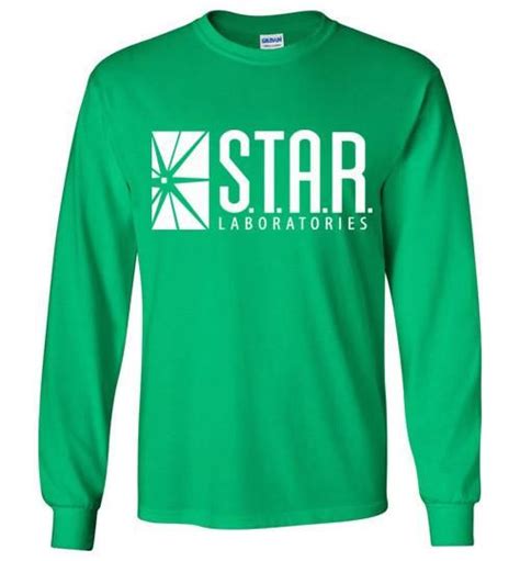 Star Laboratories Star Labs The Flash Gildan Long Sleeve T Shirt