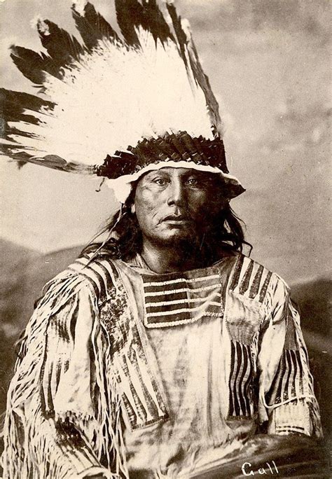 Chief Gall Hunkpapa Lakota Ca 1880 Native American Indians
