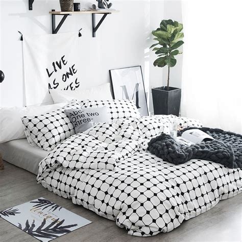 See more ideas about bedding sets, white bedding, black white bedding. Hipster Black and White Plaid Print Modern Chic Unique ...