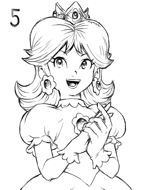 Super Mario Daisy Coloring Pages