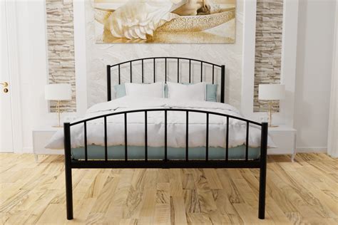 Stanmore Wrought Iron Bed Frame In Black Or Ivory Bedtime Superstores