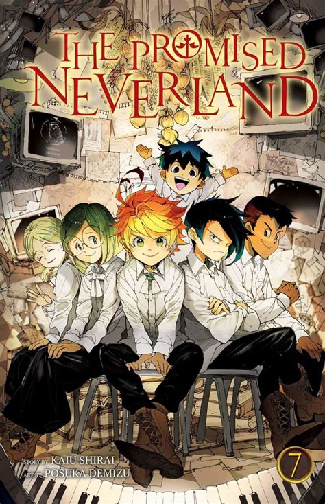 Volume 7 The Promised Neverland Wiki Fandom Powered By Wikia Manga Covers Anime Wall Art