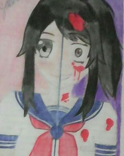 Traditional Drawing Ayano Aishi Yandere Chan By Dany2001xd On Deviantart