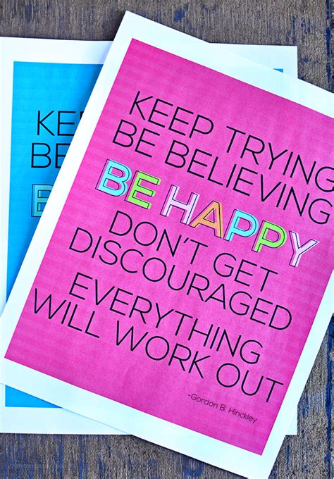 Printable Encouragement Quotes Card Print