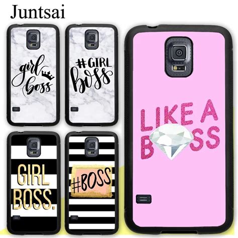 Juntsai Womens Girl Boss Bossy Cell Phone Case For Samsung Galaxy S5 S6