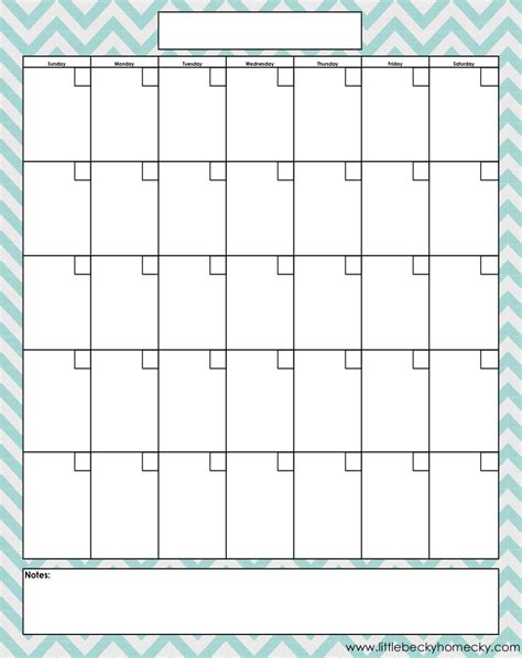 Calendar Pages Printable