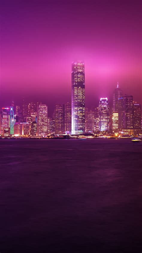 Hong Kong Night Iphone Wallpapers Free Download