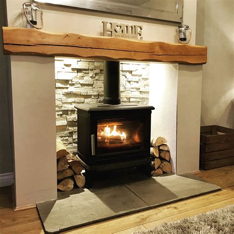 11 Fireplace Ideas using an Oak Beam Mantel • Celtic Timber