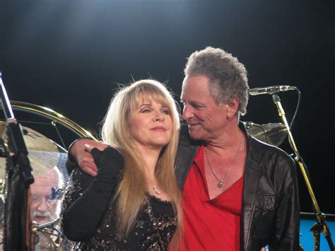 Fleetwood Mac concert. Stevie Nicks and Lindsay Buckingham ...
