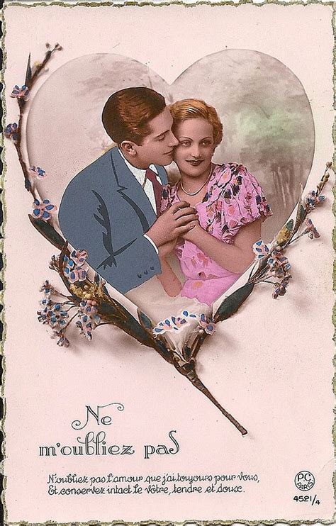 1940 Valentine Postcard Retro Printables Valentine Postcards
