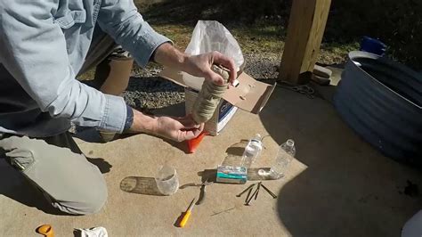 Tarp Weights Made From Plastic Water Bottles Youtube
