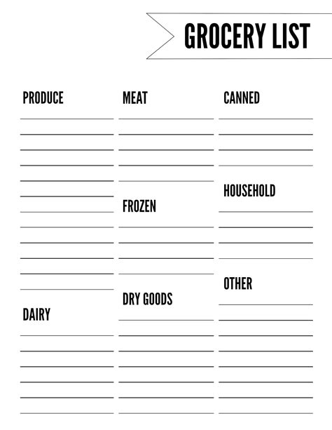 Well, she actually made a naughty and nice list printable to help the big guy out. Free Printable Grocery List Template - Paper Trail Design