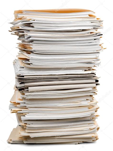 Stack Of Papers Isolated Stock Photo By ©billiondigital 118547256