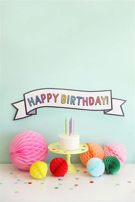 Get 24 View Cake Banner Design Printable Happy Birthday Cake Topper