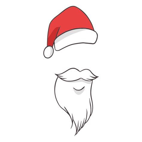 Santa Beard No Background