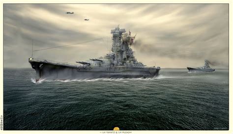Steamship Sunday Ijn Yamato Sunk By Us Navy 56 Packard Man