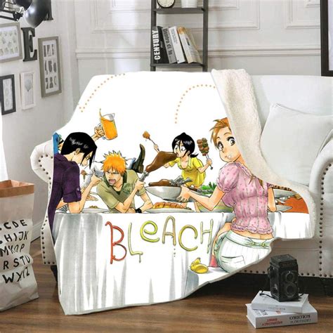 Bed Blankets Anime Bleach Sherpa Throw Blanket Sofa Bed