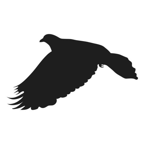 flying pigeon silhouette transparent png svg vector file