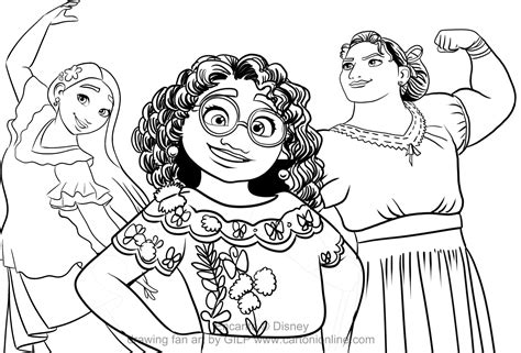 Dibujo Para Colorear Encanto Isabela Madrigal 5 Reverasite