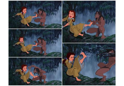 Tarzan Tickles Belle By Disneywo On Deviantart