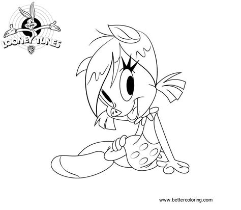 Warner bros cartoon characters colouring pages. Petunia Pig from Looney Tunes Coloring Pages - Free ...