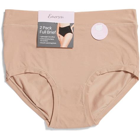 emerson women s full briefs 2 pack nude big w