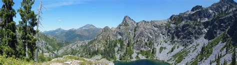 Panoramic View In The Siskiyou Wilderness With Preston Peak In The