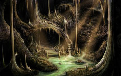 Fantasy Cave Wallpaper By Jeremiah Morelli