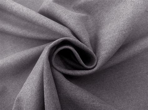 Poly Cotton Blend Stretch Twill Suiting In Heather Grey Bandj Fabrics