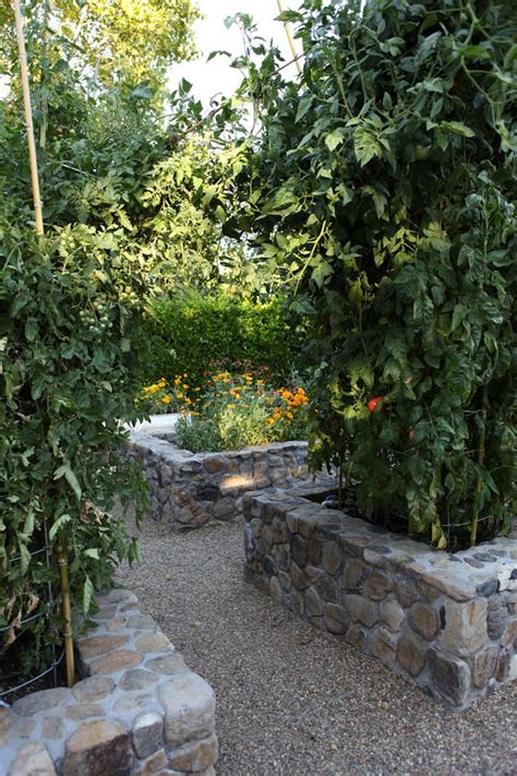 Just make sure there is something to secure the wood in the corners! 31 best Stone raised beds images on Pinterest